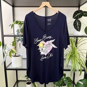 New Torrid Navy Blue Looney Tunes Top - Size 1X